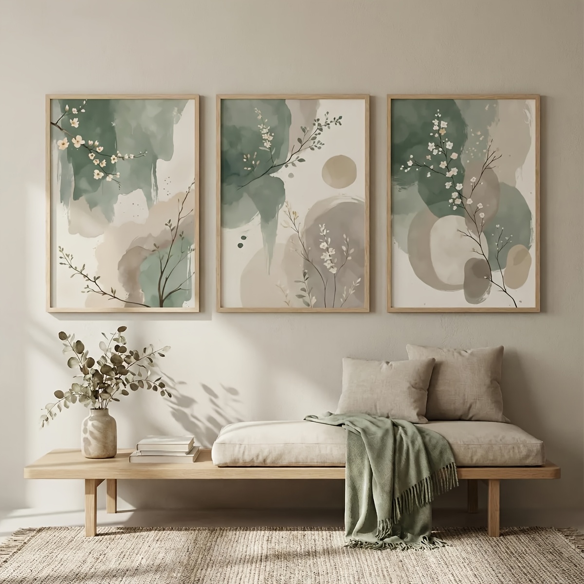 Conjunto de 3 Quadros Decorati - Home Decor Green avaliação e preço