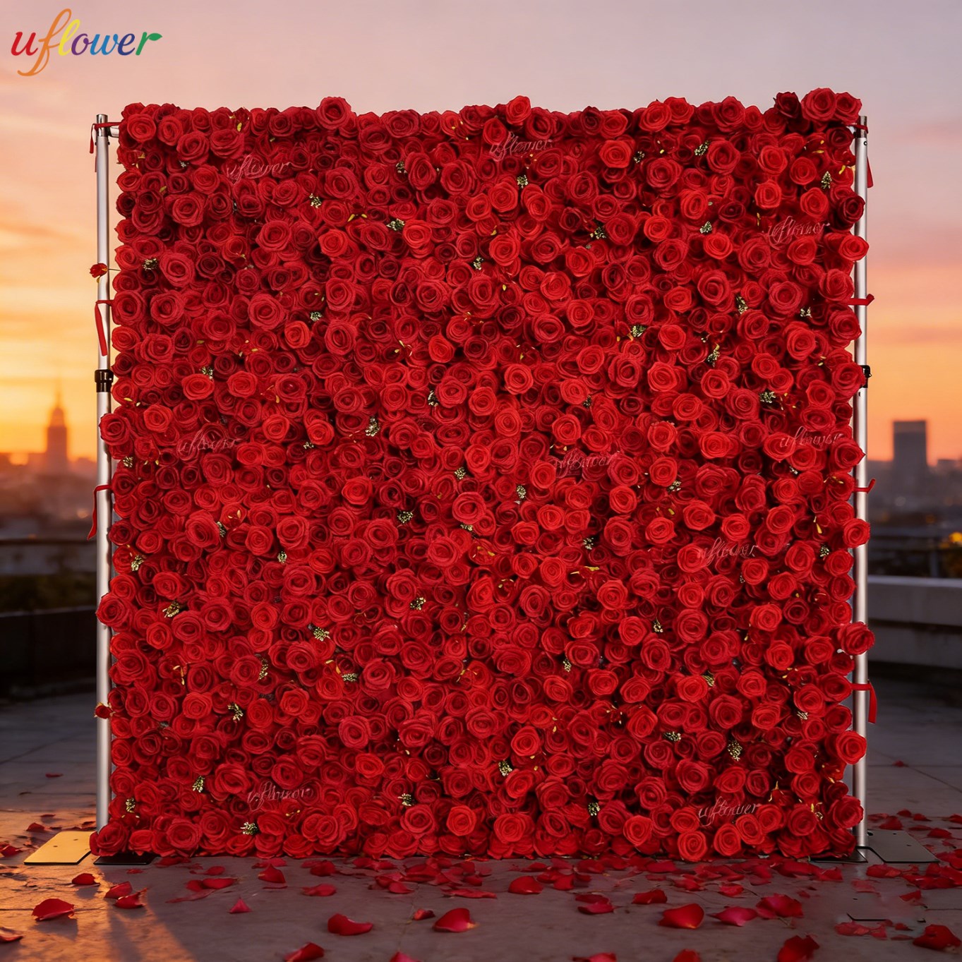 Home Decor Event - Painel Floral Artificial Uflower de Rosas
