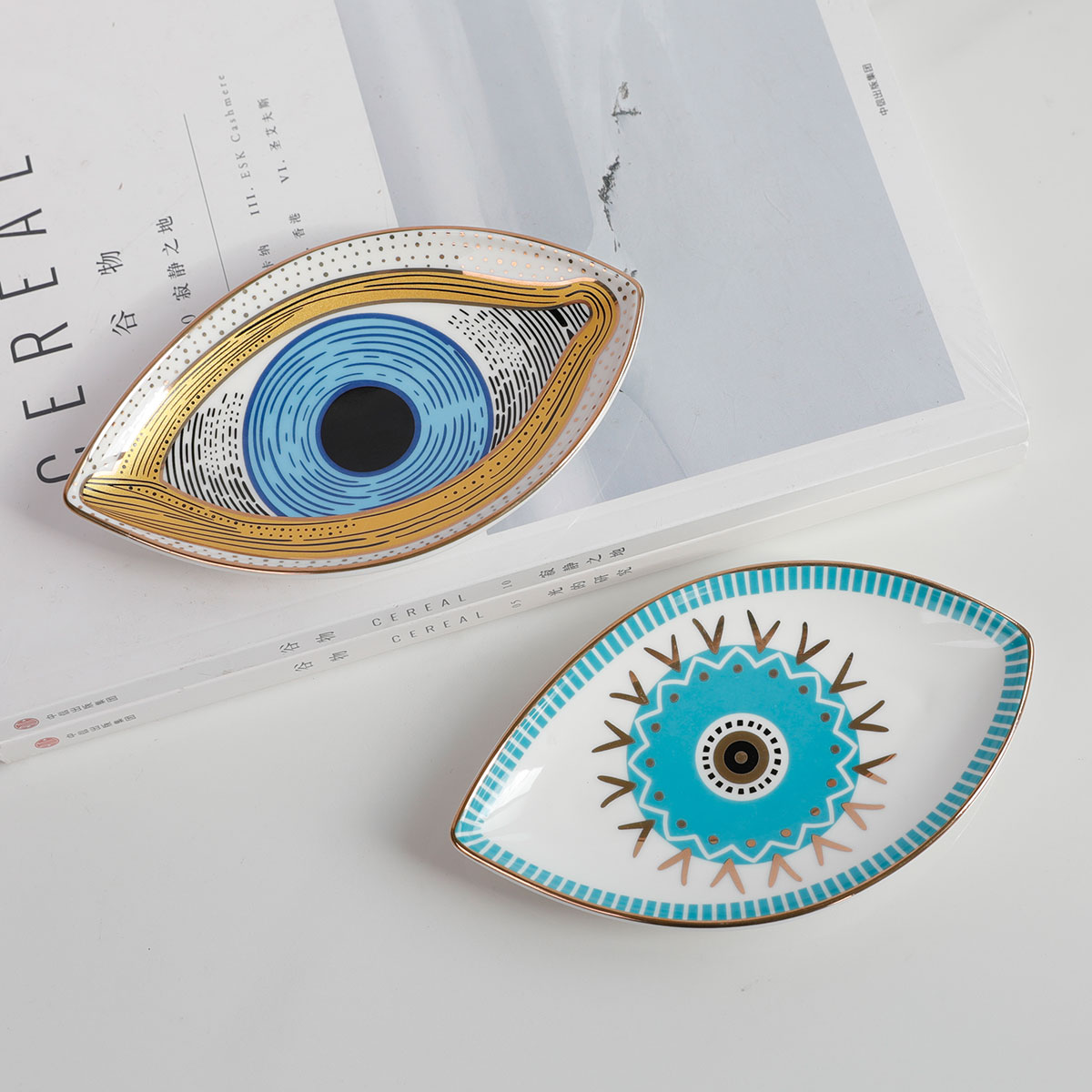 Ceramic Trinket Dish - Prato de berloque anel prato cerâmica