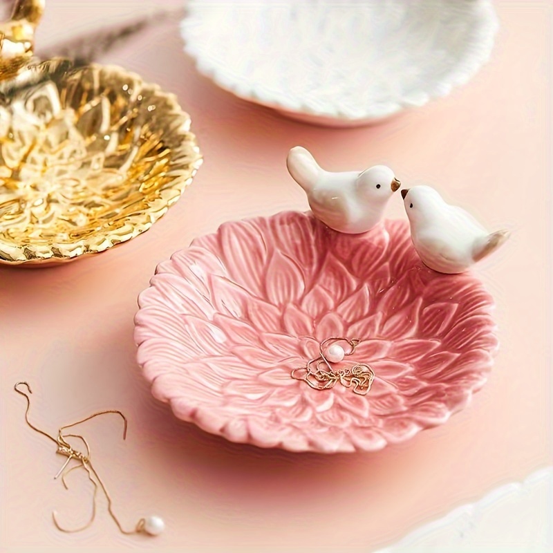 Ceramic Trinket Dish - Novo pássaro bonito dim sum bandeja