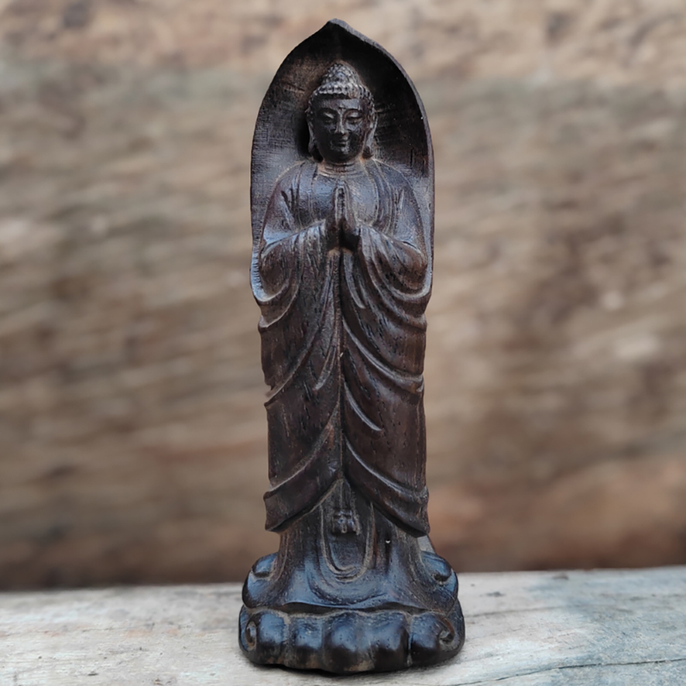 Estátua de Buda Zen em Madeira - Home Decor Zen Style avaliação e preço