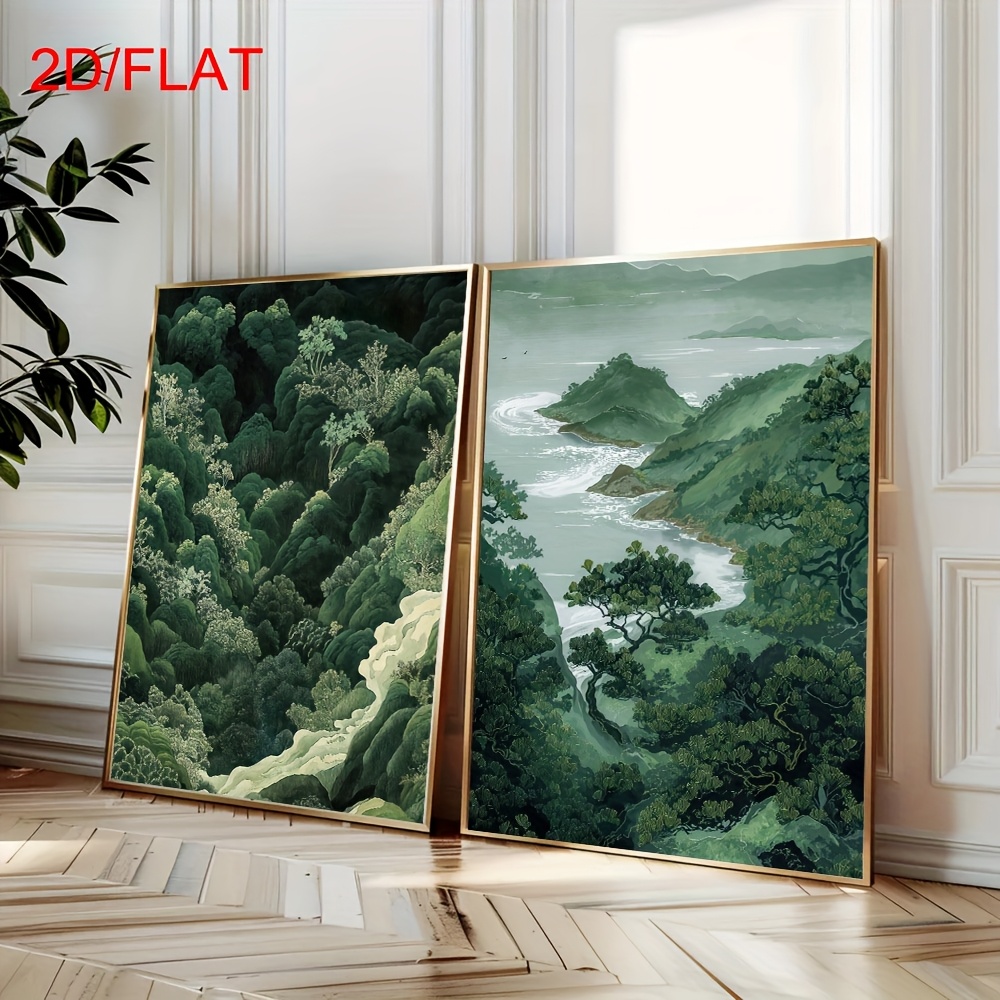 Conjunto de 2 Quadros Modernos - Home Decor Green avaliação e preço