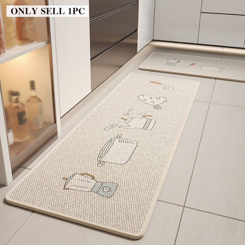 Home Decor Online Game - Tapete de Cozinha Resistente a Manchas,