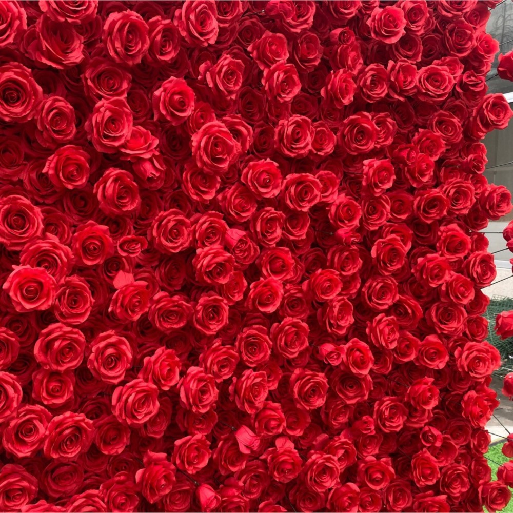 Uflower rosa vermelha 5d pano  - Home Decor Event avaliação e preço