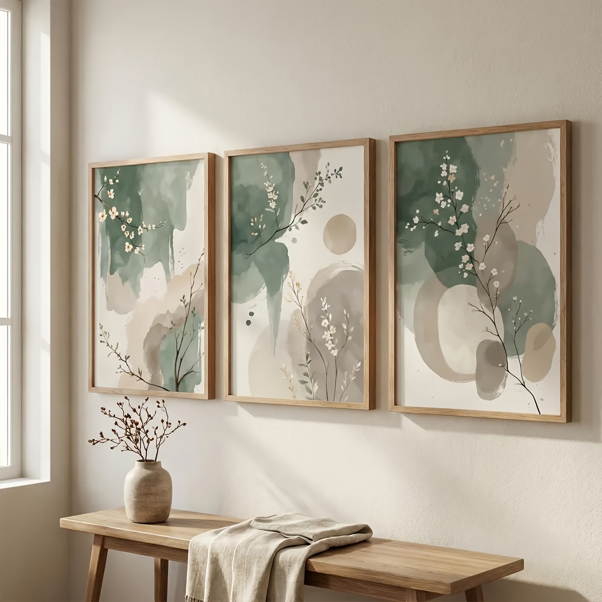 Conjunto de 3 Quadros Decorati - Home Decor Green avaliação e preço