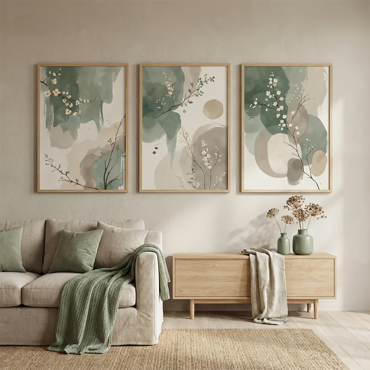 Conjunto de 3 Quadros Decorati - Home Decor Green avaliação e preço