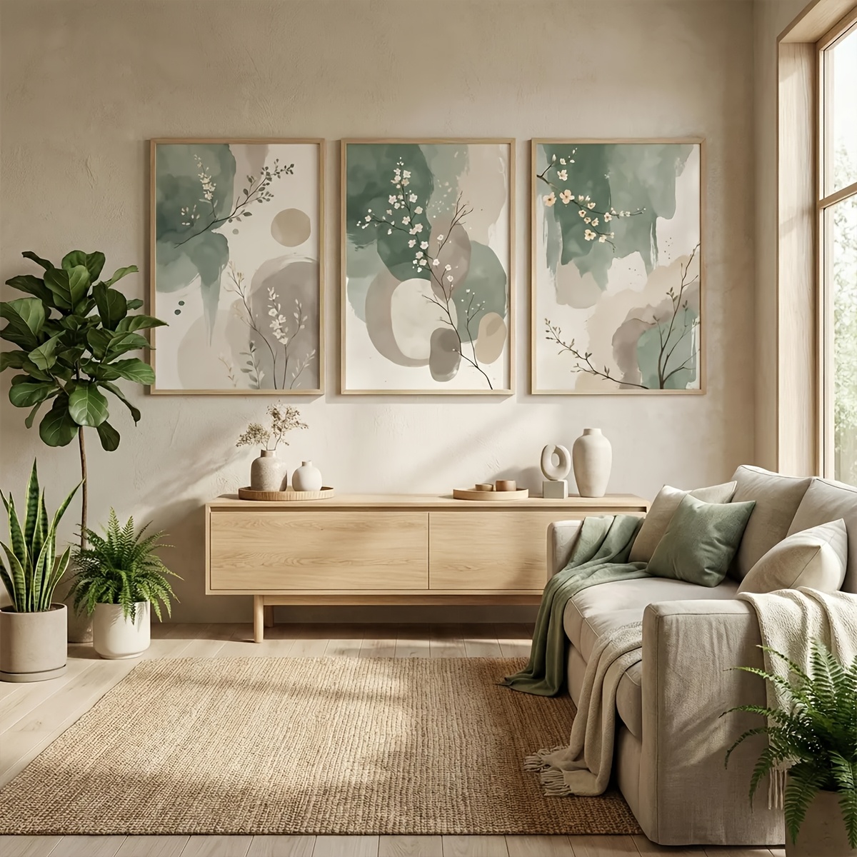 Conjunto de 3 Quadros Decorati - Home Decor Green avaliação e preço