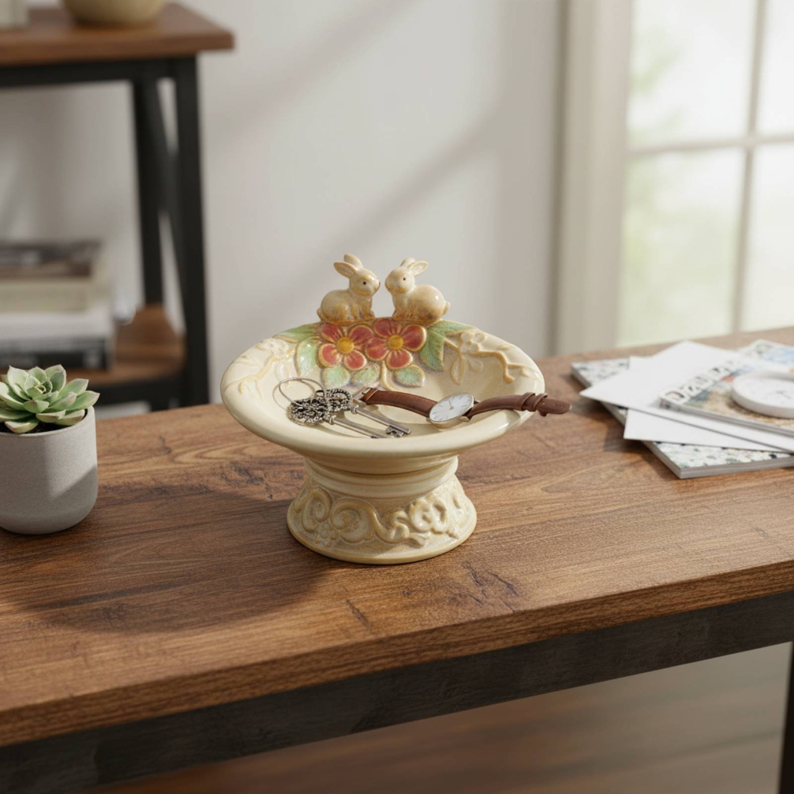 Bandeja de Cerâmica Multifunci - Ceramic Trinket Dish avaliação e preço