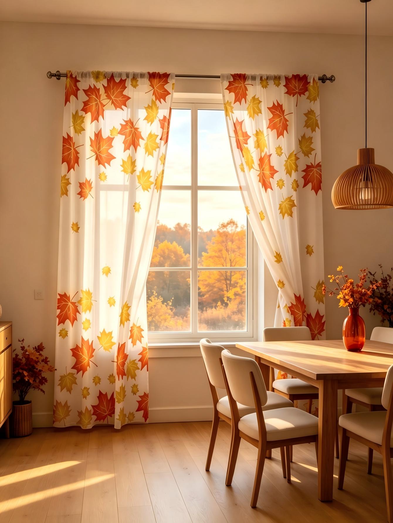 2PCS Cortina Transparente com  - Home Decor Yellow avaliação e preço