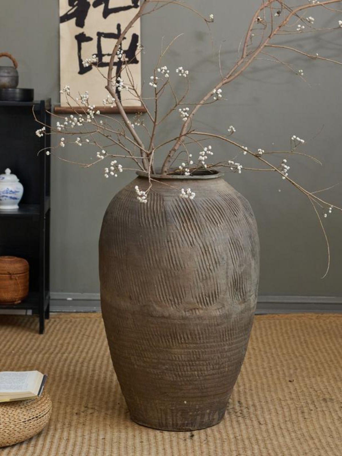 Vaso de Flores Grande em Terra - Home Decor Zen Style avaliação e preço