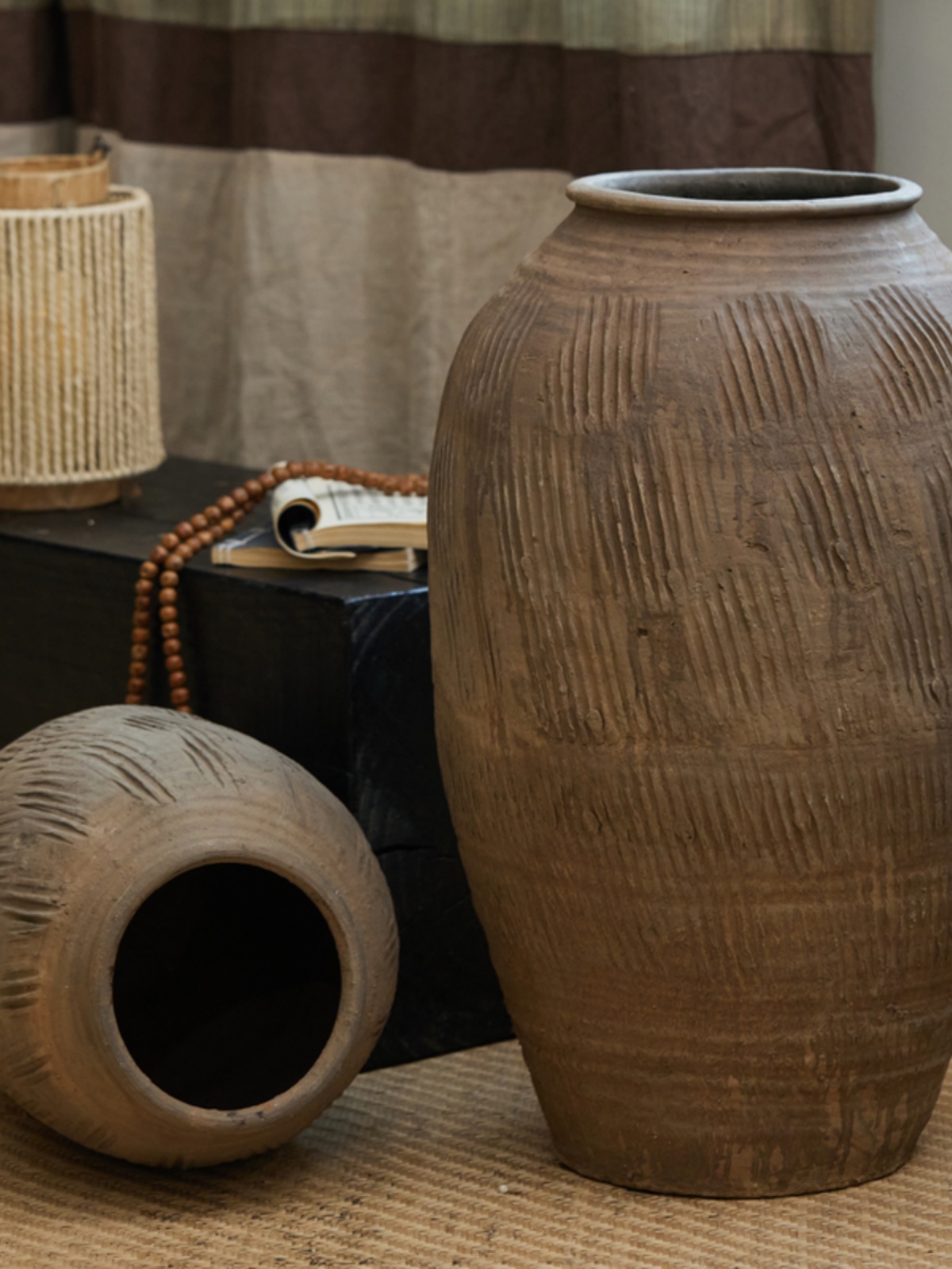 Vaso de Flores Grande em Terra - Home Decor Zen Style avaliação e preço