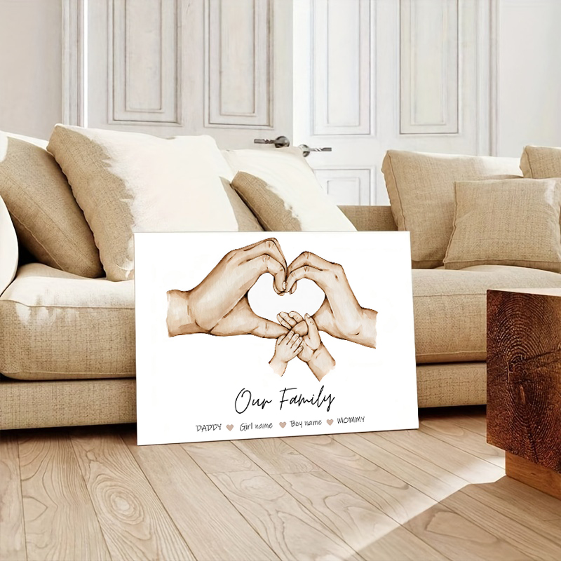 Personalizado família mão cart - Home Decor Foto avaliação e preço
