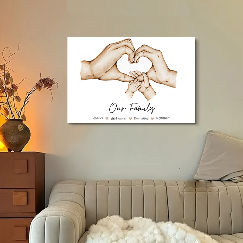 Personalizado família mão cart - Home Decor Foto avaliação e preço
