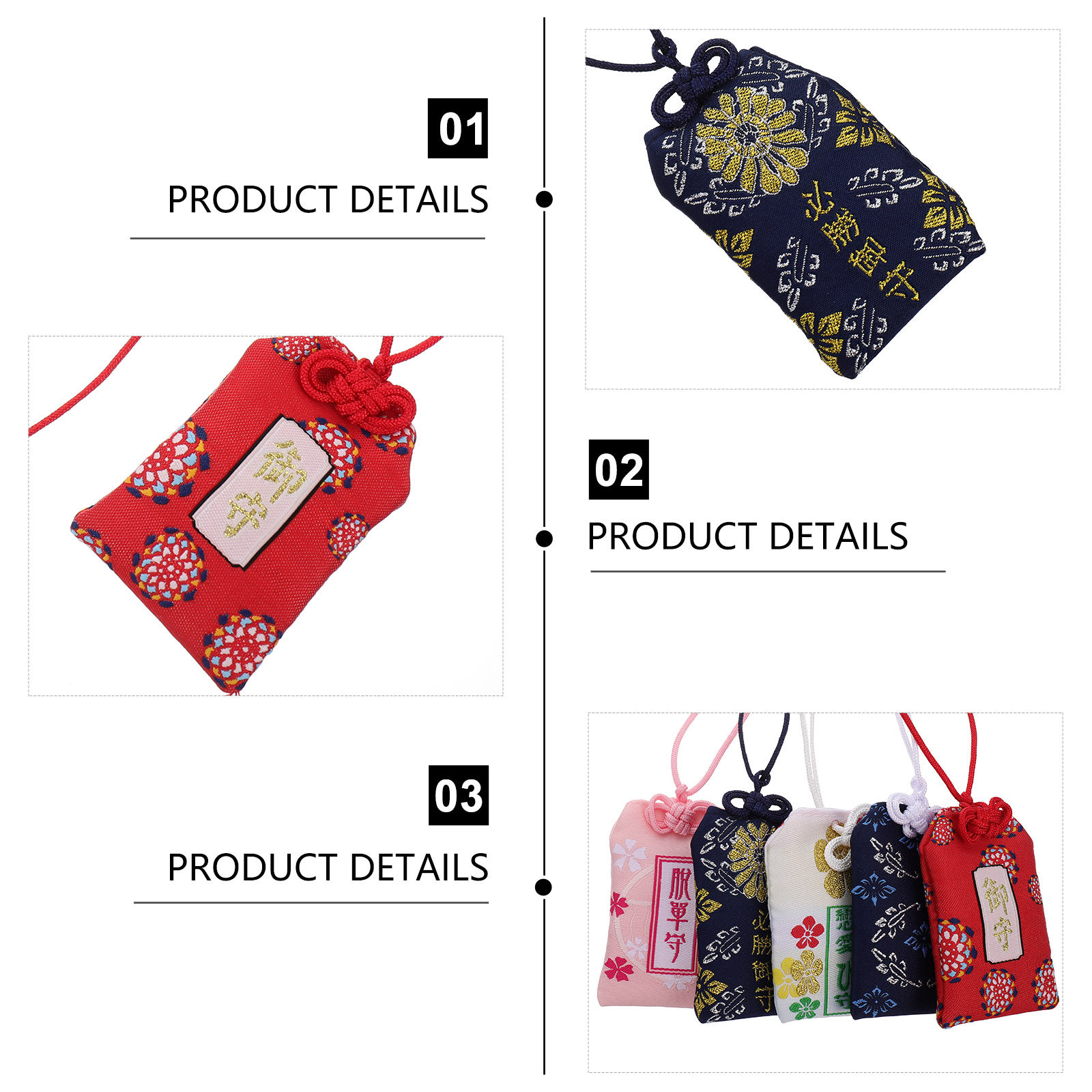 5 Peças Amuleto Omamori Japonê - Home Decor Japanese avaliação e preço