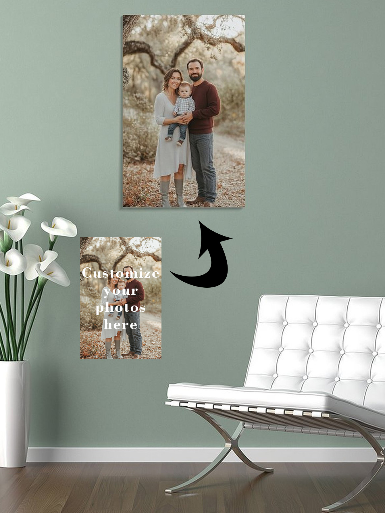 Tela personalizada (apenas pin - Home Decor Canvas avaliação e preço
