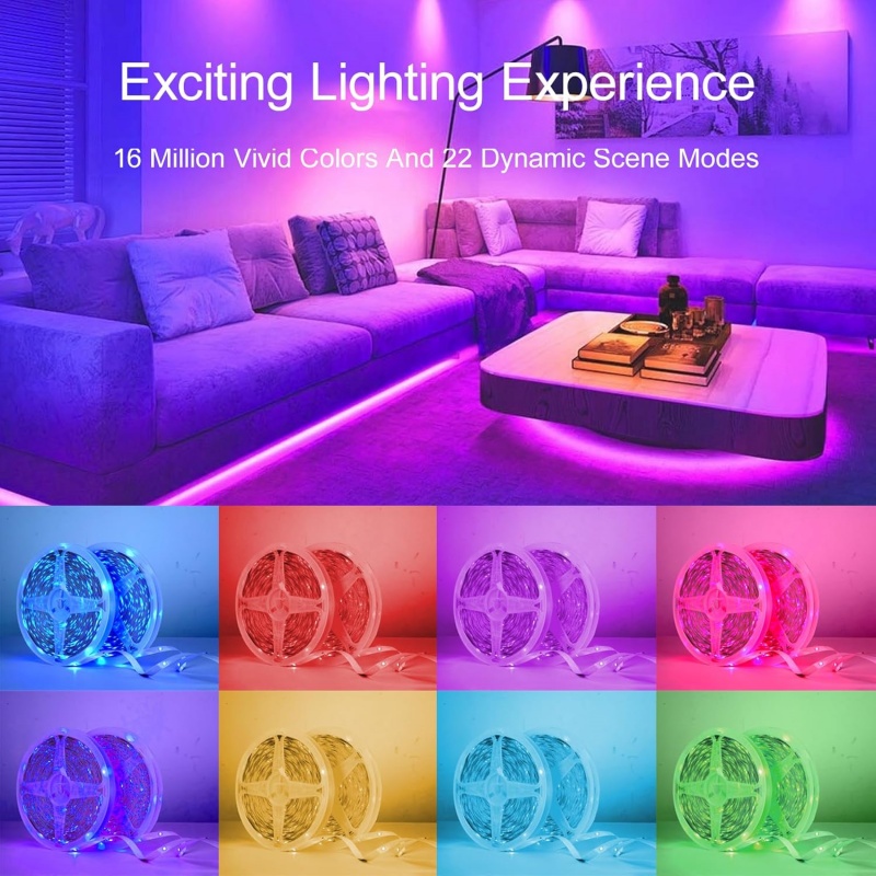 Fita de LED RGB de 1-20m com S - Home Decor App Free avaliação e preço