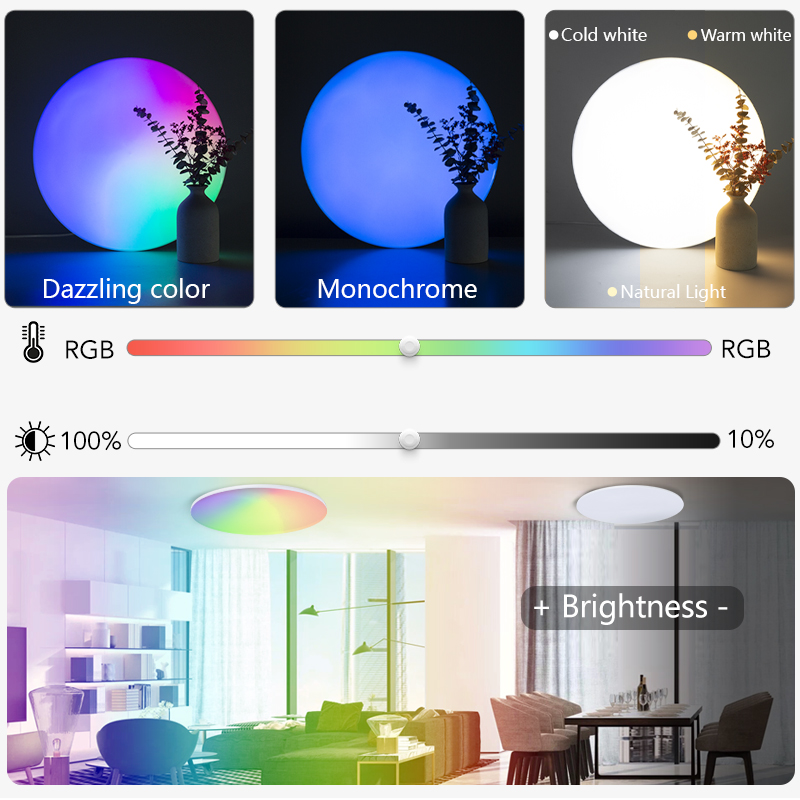 MARPOU Lâmpada de teto RGB col - Home Decor App Free avaliação e preço