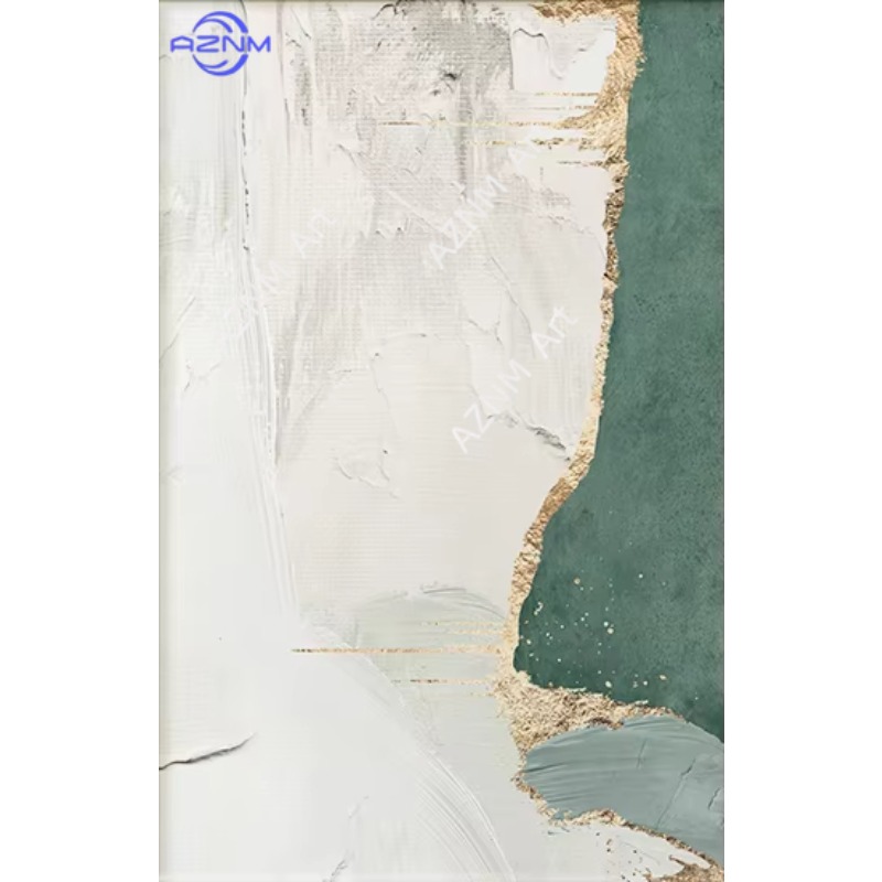 1/2 Peças de Pintura Abstrata  - Home Decor Green avaliação e preço