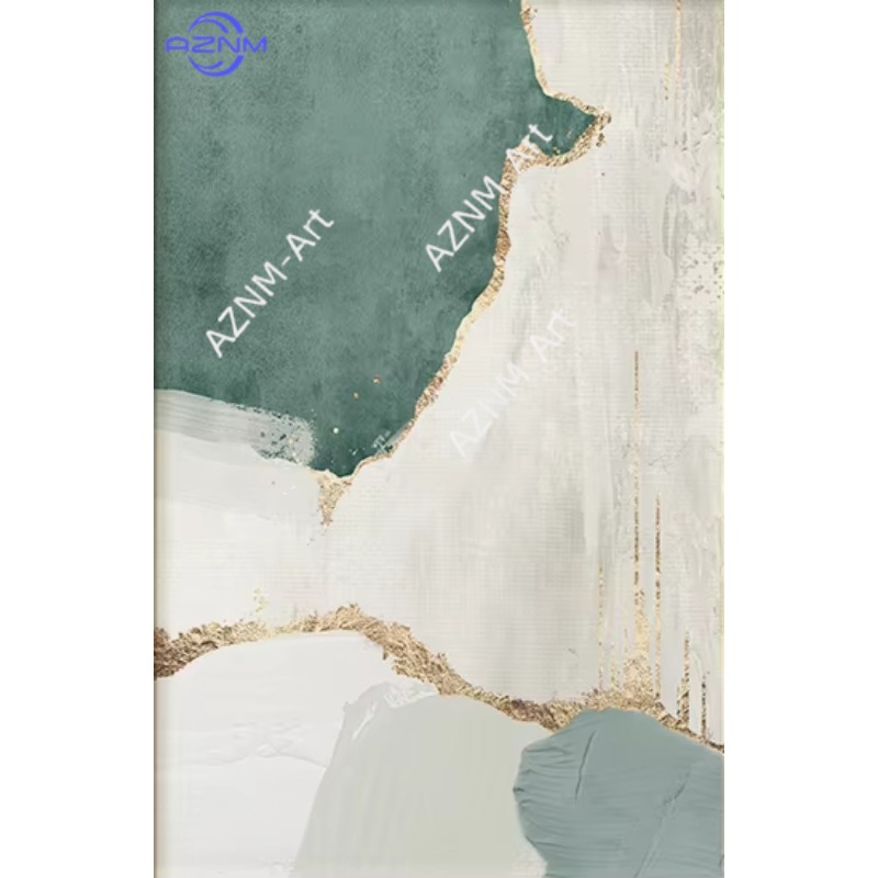 1/2 Peças de Pintura Abstrata  - Home Decor Green avaliação e preço