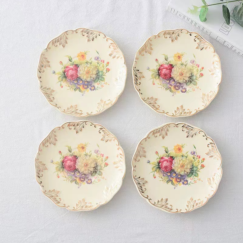 Rosa flor pintados à mão xícar - Ceramic Trinket Dish avaliação e preço