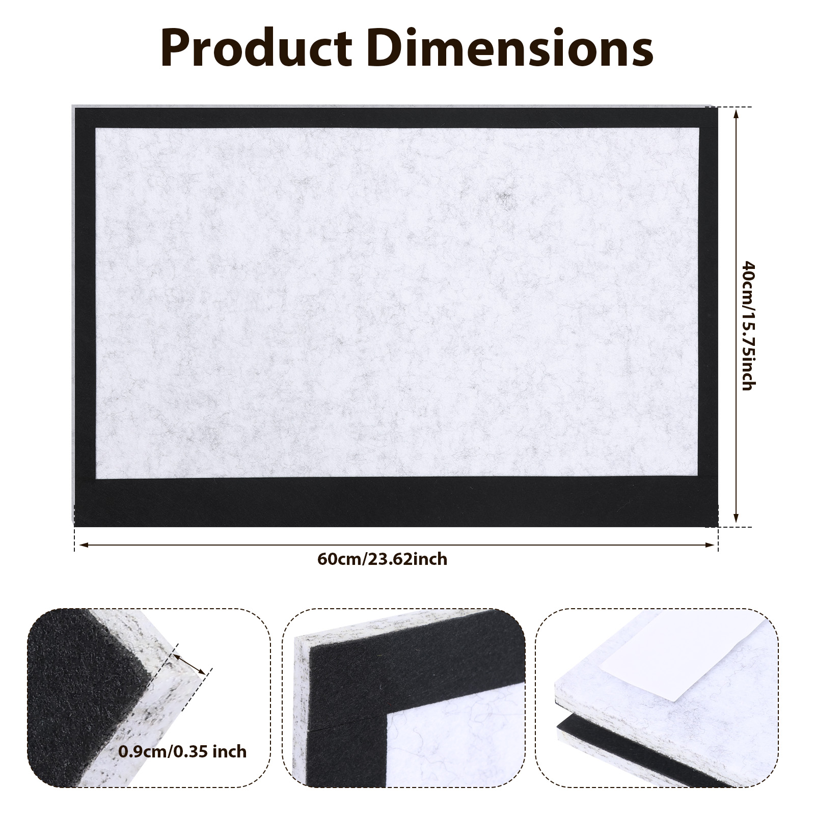 Painel de feltro macio retangu - Home Decor Wall Panels avaliação e preço