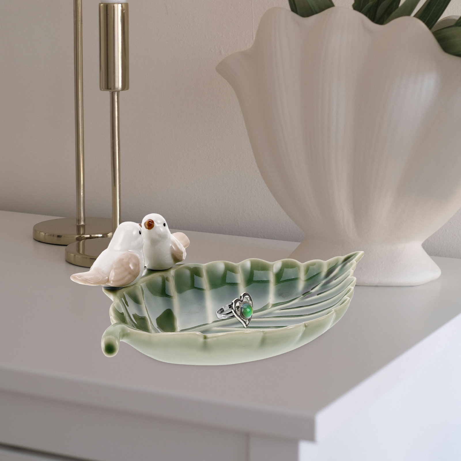 Prato Decorativo de Cerâmica c - Ceramic Trinket Dish avaliação e preço