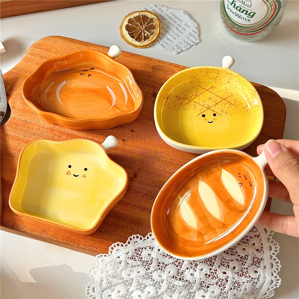 Prato cerâmico em forma de pão - Ceramic Trinket Dish avaliação e preço