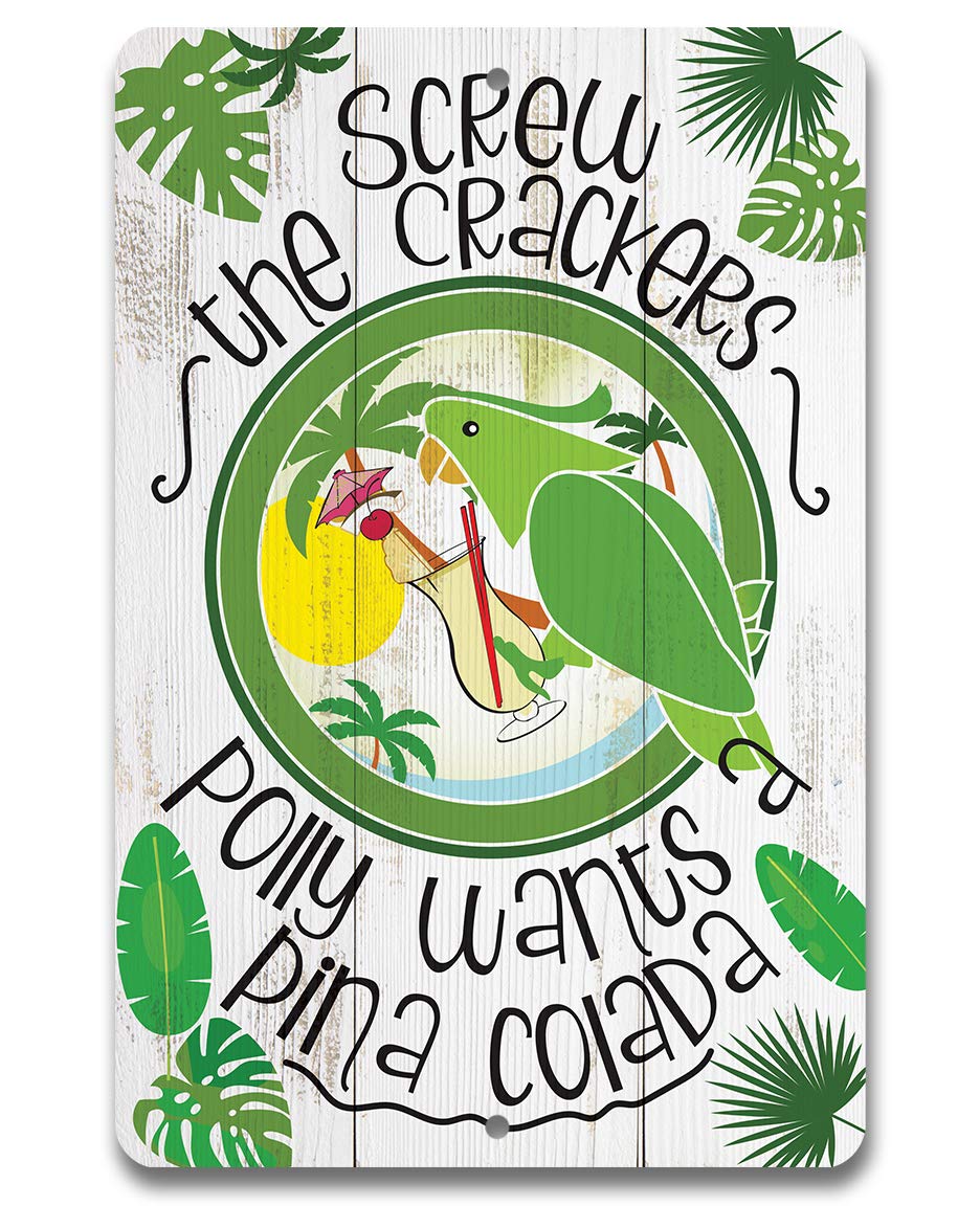 Polly Wants Pina Colada - Plac - Home Decor Green avaliação e preço