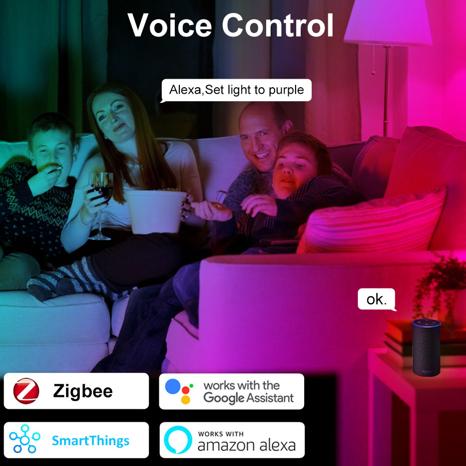 Lâmpada LED Inteligente Zigbee - Home Decor App Free avaliação e preço