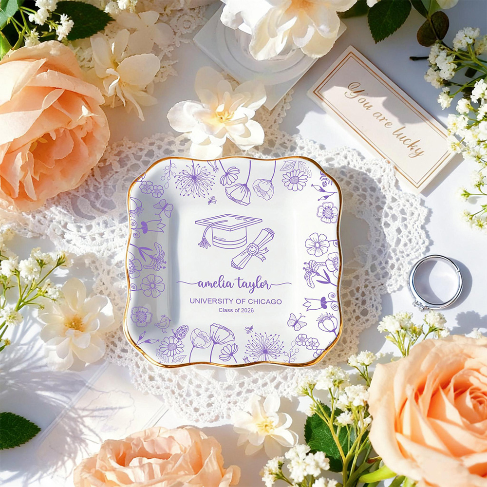 Prato de Cerâmica Personalizad - Ceramic Trinket Dish avaliação e preço