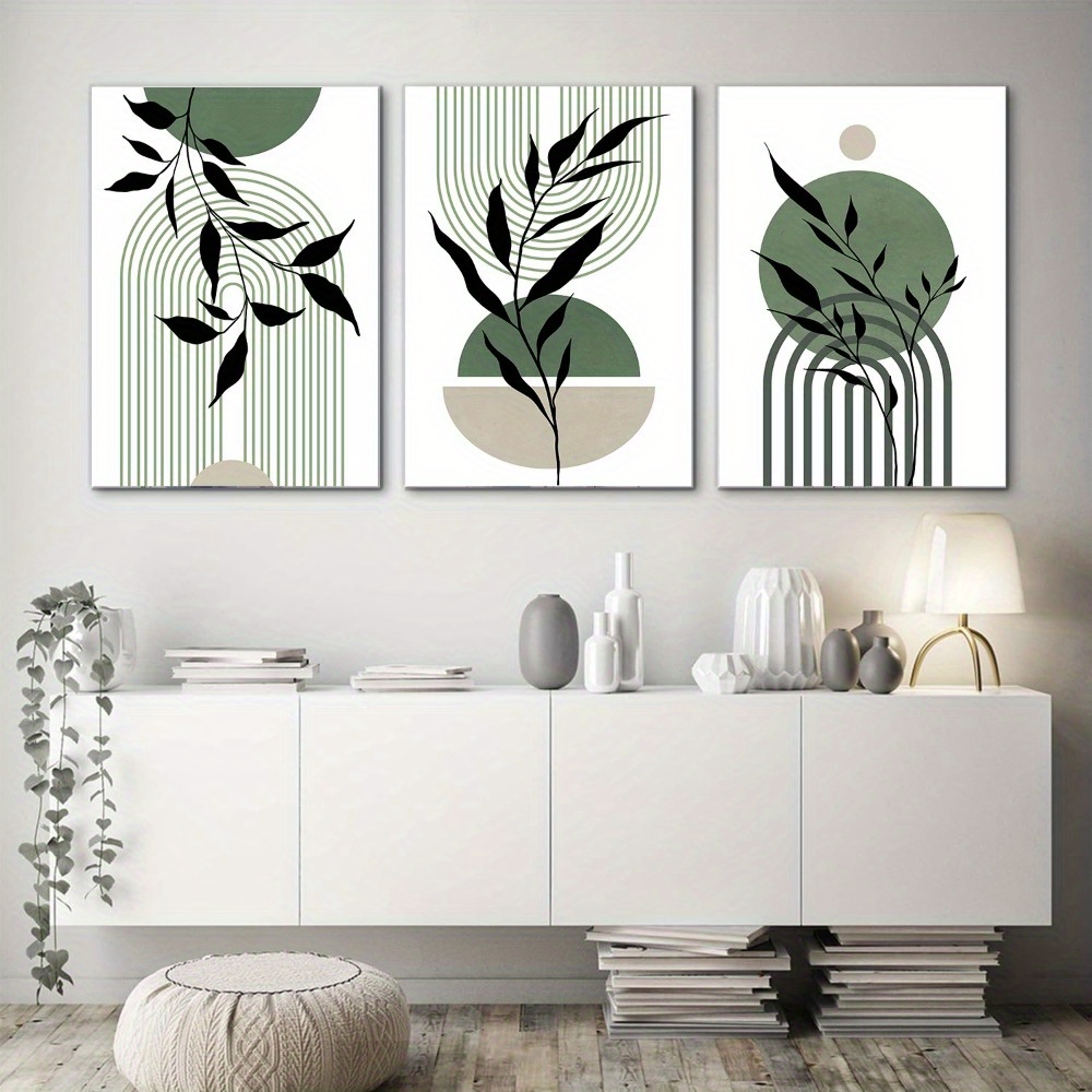 3 pçs sálvia verde boho arte d - Home Decor Green avaliação e preço