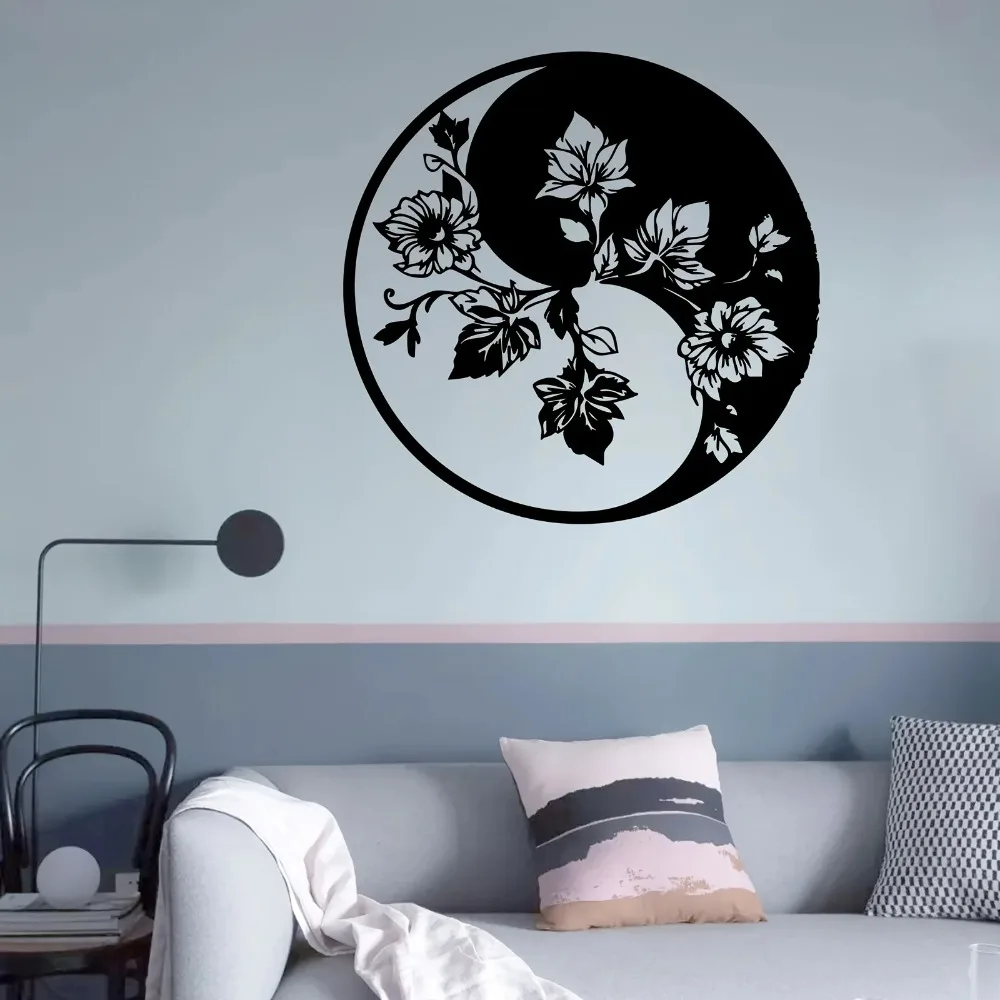 Arte de Parede Floral Yin Yang - Home Decor Zen Style avaliação e preço