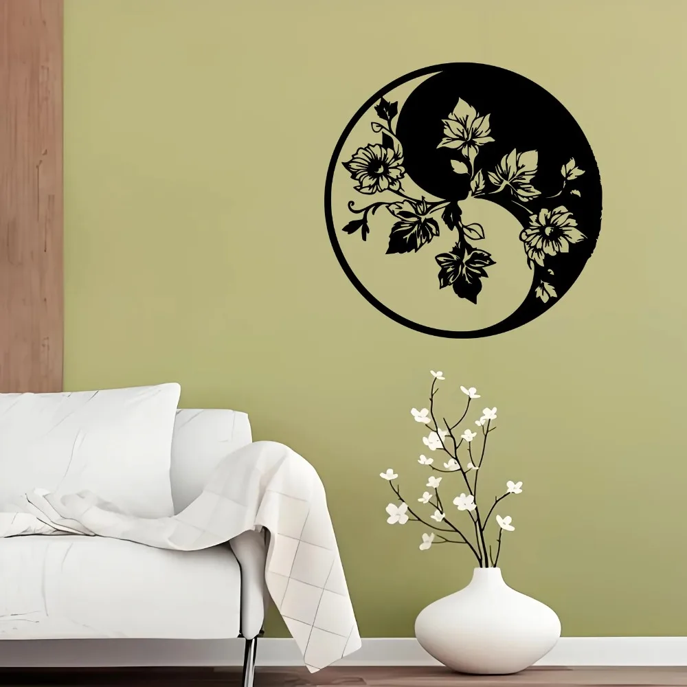 Arte de Parede Floral Yin Yang - Home Decor Zen Style avaliação e preço