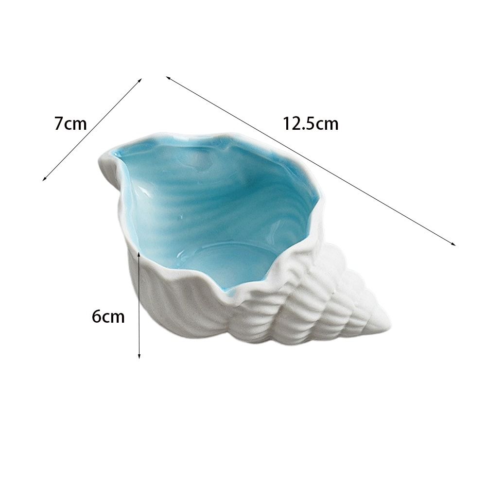 Conch-forma bandeja de jóias d - Ceramic Trinket Dish avaliação e preço