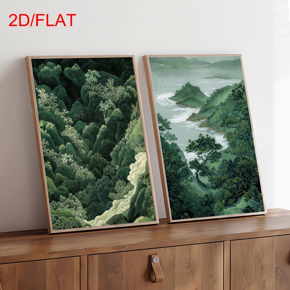 Conjunto de 2 Quadros Modernos - Home Decor Green avaliação e preço
