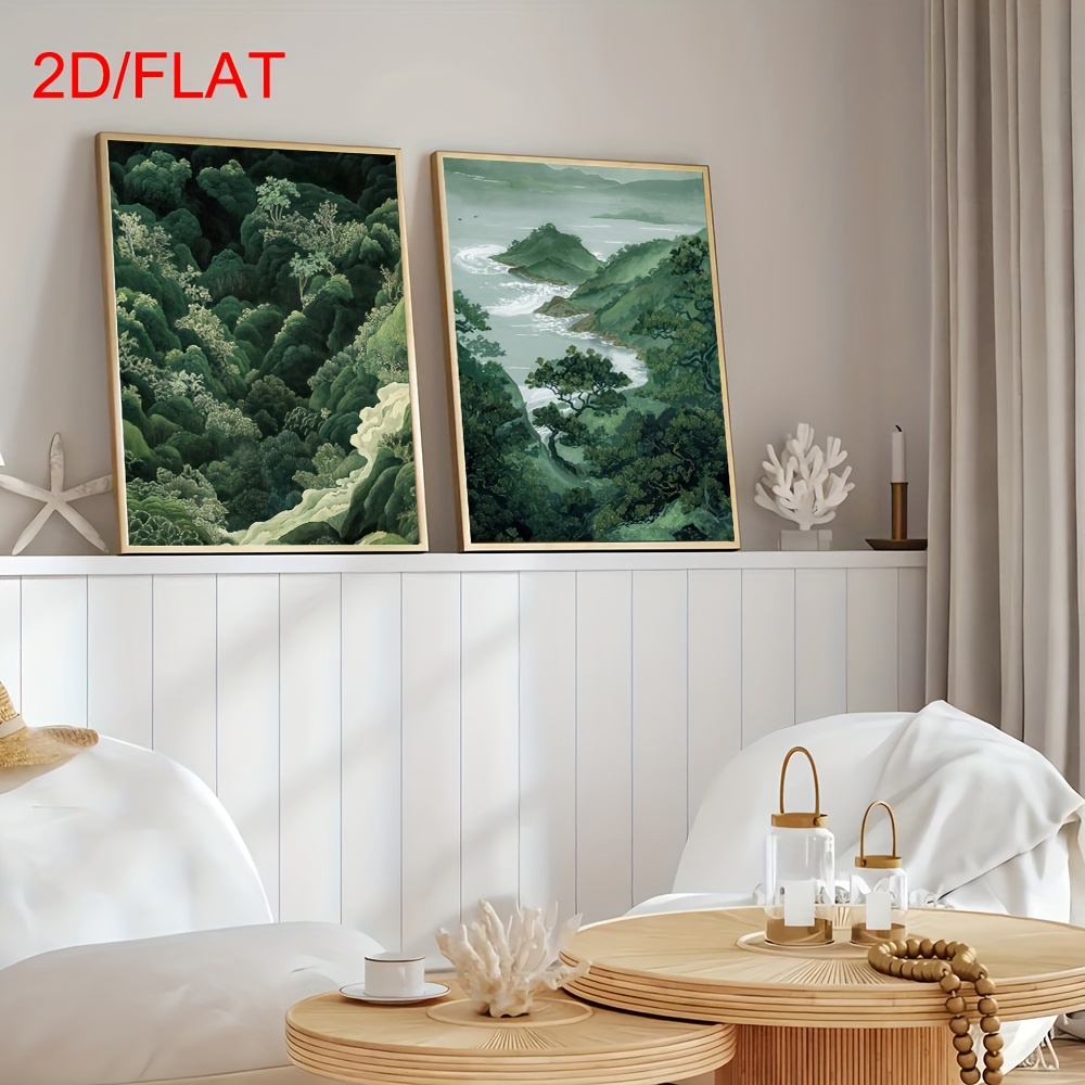 Conjunto de 2 Quadros Modernos - Home Decor Green avaliação e preço
