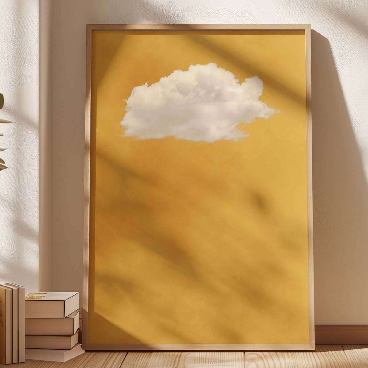 Pôster com Estampa de Nuvem Am - Home Decor Yellow avaliação e preço