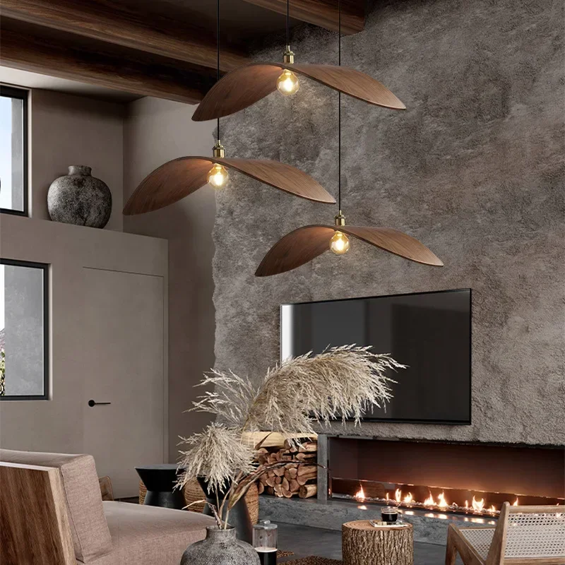 Lustre moderno de nogueira wab - Home Decor Zen Style avaliação e preço