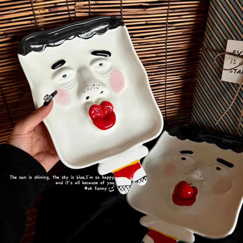 Prato de Cerâmica Abstrato com - Ceramic Trinket Dish avaliação e preço