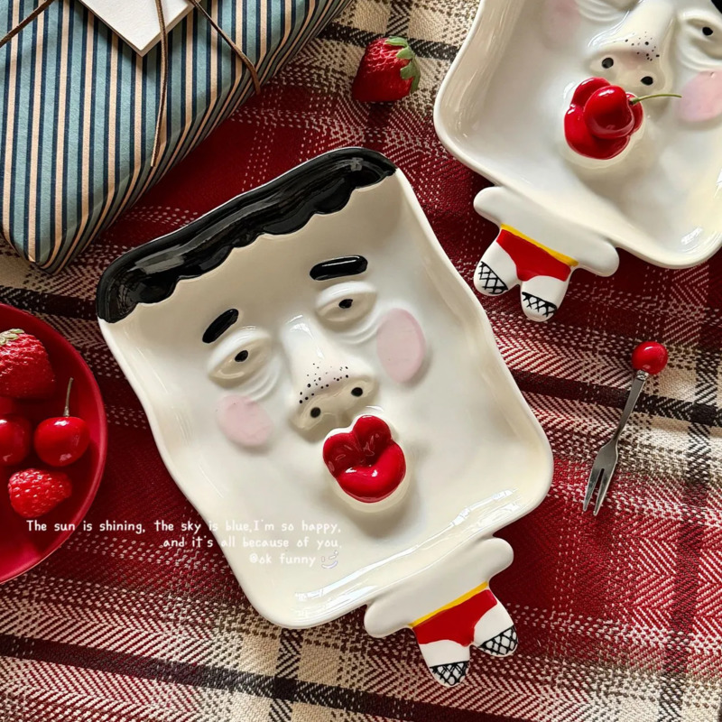 Prato de Cerâmica Abstrato com - Ceramic Trinket Dish avaliação e preço