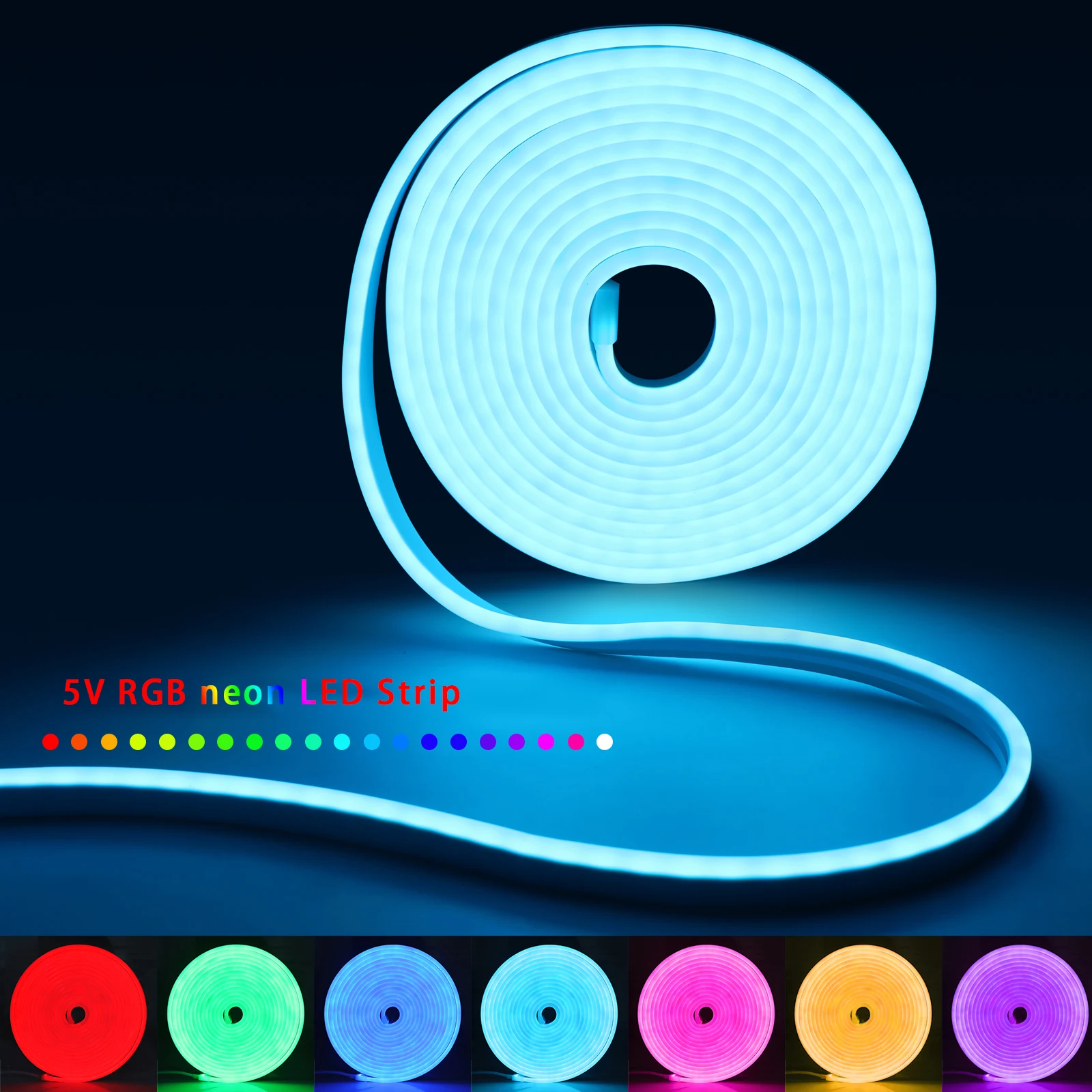 1-5m rgb led neon luz de tira  - Home Decor App Free avaliação e preço